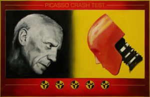 Picasso Crash Test, 2010, olej na płótnie, 130x200 cm
