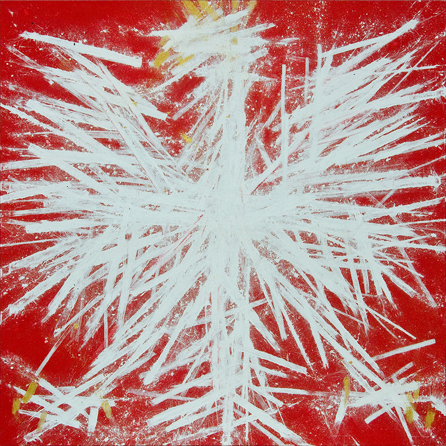 Orzeł Biały 7, 2015, akryl na płótnie, 150x150 cm